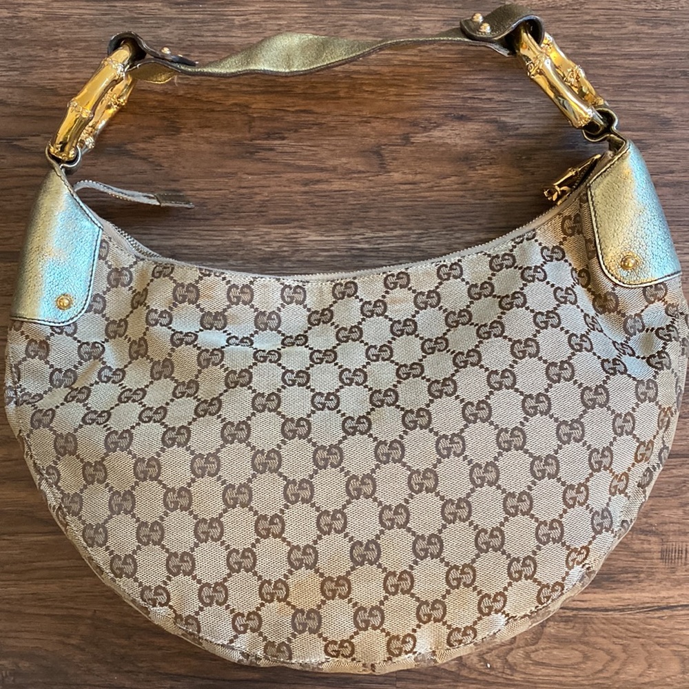 Authentic GUCCI Bamboo Ring Hobo - Picture 5 of 6
